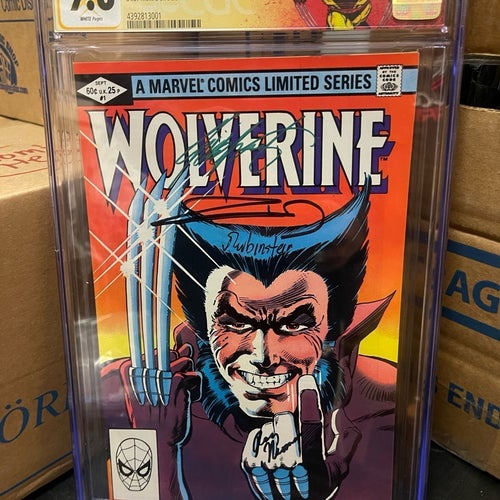 Wolverine Limited Series #1 CGC 9.8 Key 4x Signed White Pages!