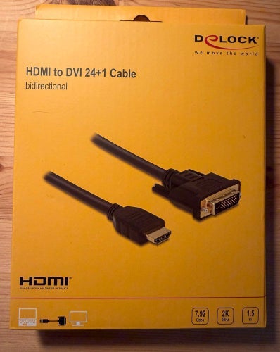 HDMI till DVI 24+1 Kabel - NY-oöppnad förpackning