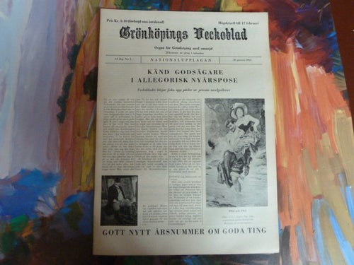 GRÖNKÖPINGS VECKOBLAD, 1965 JANUARI 20, TIDNING