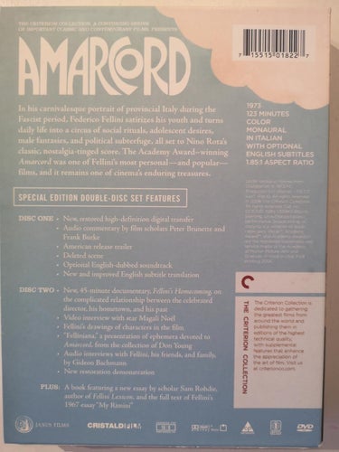 Amarcord - Criterion (1974) Federico Fellini, Pupella Maggio, Armando Brancia.