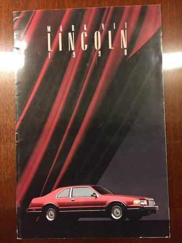 Försäljningsbroschyr Lincoln Mark VII 1990