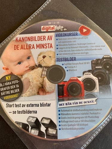 DVD med Foto-kurser och tips (bifogades Digital Foto nr 2, 2010)