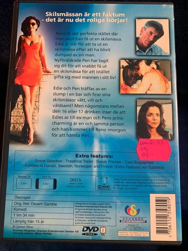 ÖKEN SPEL. DVD KOMEDI 1997. UTGÅNGEN / OOP