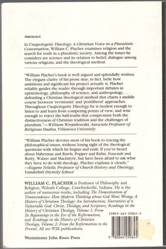 Unapologetic Theology: A Christian Voice in a Pluralistic Conversation