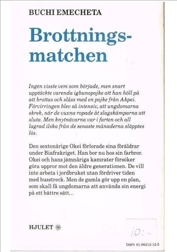 BROTTNINGSMATCHEN - Buchi Emecheta (1983)