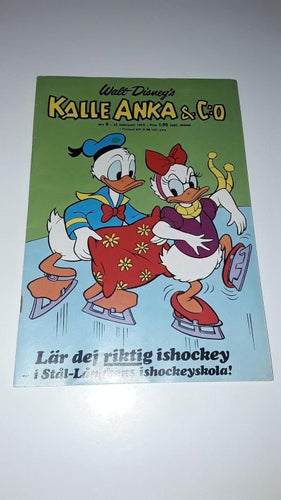 Kalle Anka 1973 nr 8 med bilaga som sitter fast VF