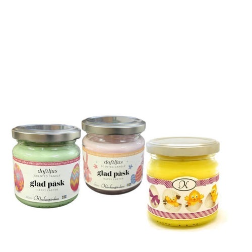 Doftljus Glad Påsk - 3-pack