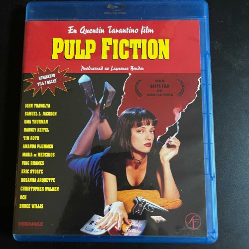 PULP FICTION. TARANTINO. NOMINERAD TILL 7 OSCAR. BLU-RAY ACTION -94