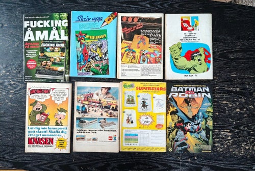 Spiderman, Stålmannen, Hulk, Fantastiska Fyran, Black Adam, Batman & Robin