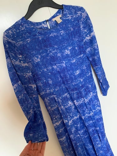 H&M blå klänning, storlek EUR 34