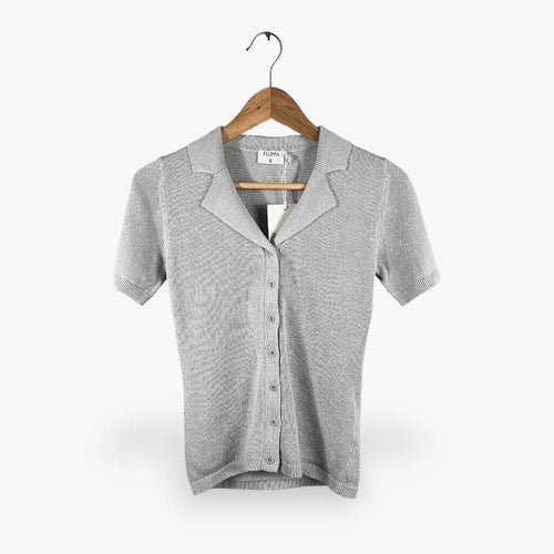 Filippa K Cotton Linen Knit-linnetopp NWT