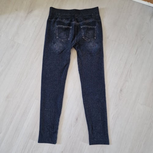 Mörkblå jeggings