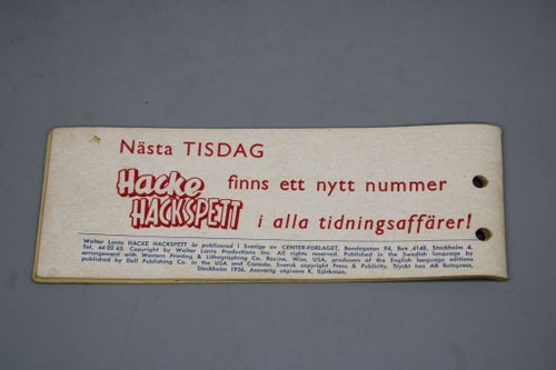 Hacke Hackspett Nr 30 1956