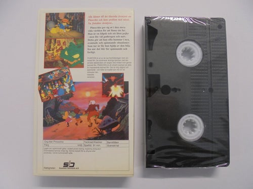 Pinocchio - VHS - Inplastad