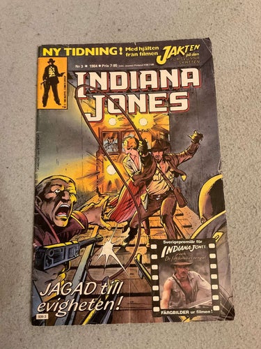 Indiana Jones från år 1984 nr 3 - svenska äventyr marvel