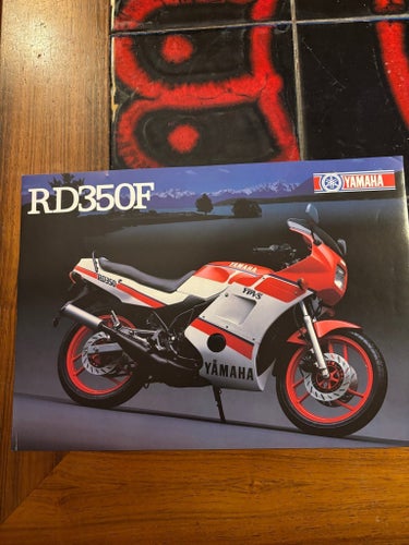 Yamaha RD350F 1986 brochyr
