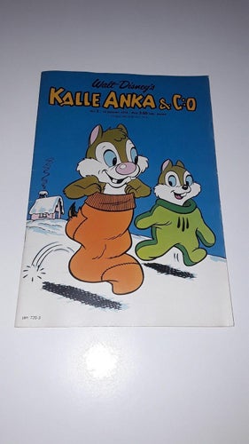 Kalle Anka 1975 nr 3 bilaga dubbelt omslag sitter fast VF