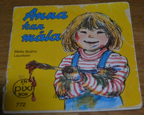 Äldre Pixibok Anna kan måla