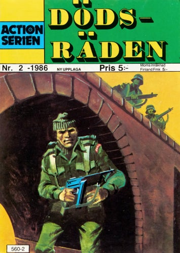 Actionserien Serietidning 1986 nr 2 – Dödsräden (Oläst arkivex)