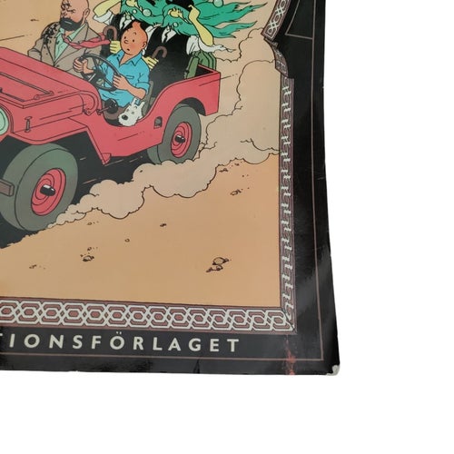 Tintins Äventyr - Det Svarta Guldet - Första Upplagan - Illustrationsförlaget