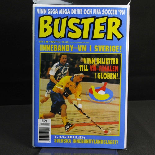 Buster - 1996 - NR 5 - Poster: Svenska innebandylandslaget | Christian Hellström