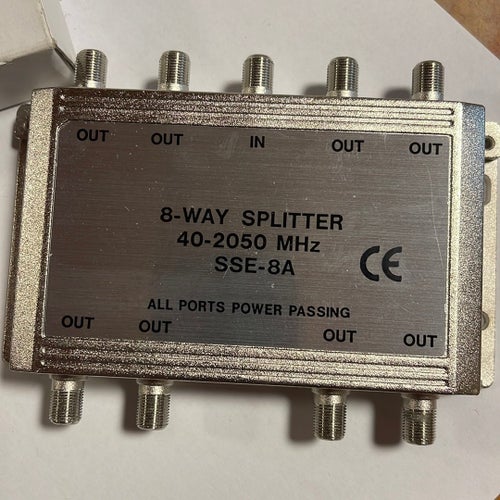 8-vägs splitter 40-2050 MHz SSE-8A