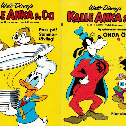 Kalle Anka & Co nr 24 & 28 - 1971