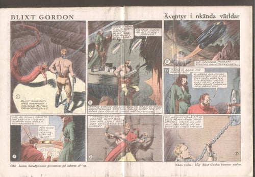 Serieklipp Blixt Gordon ur LL av Raymond 1936 komplett