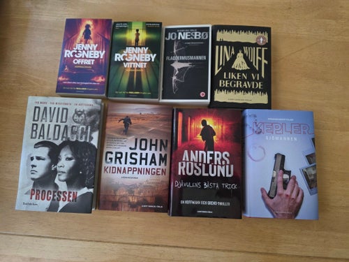 David Baldacci ,John Grisham, Anders Roslund,Kepler mm
