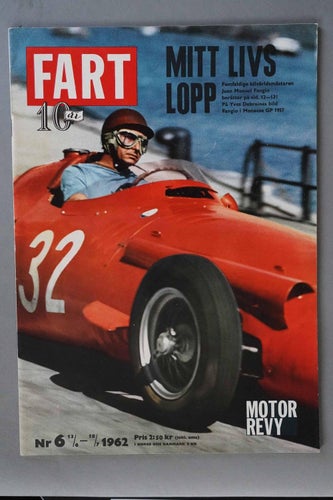 FART 1962/6 Lotus 24 F1, Honda, Volvo P1800, Porsche 2 liter, Porsche-nummer