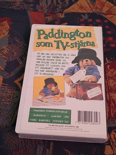 Paddington Som TV-Stjärna VHS Svenskt Tal