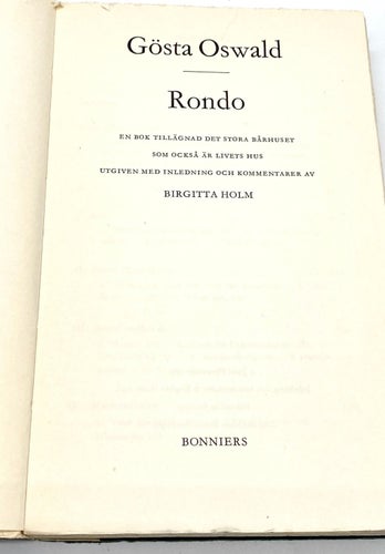 Rondo av Gösta Oswald