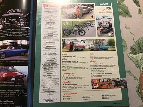NOSTALGIA NR 9 2017 ASTON MARTIN DB2,BORRBY,HANDELSBOD,BÅT SILVA,HUSQVARN,FORD
