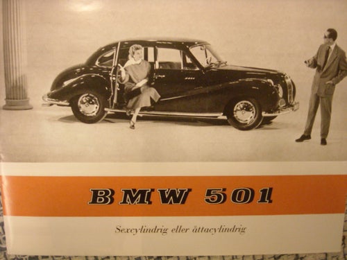 BMW 501 en försäljningsbroschyr