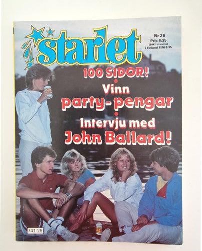 Starlet tidning nr 26 1984 - John Ballard, Fame