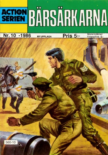 Actionserien Serietidning 1986 nr 10 – Bärsärkarna (Oläst arkivex)