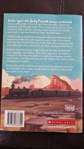 Spirit Riding Free children chapter book in English. Barnbok kapitelbok engelska