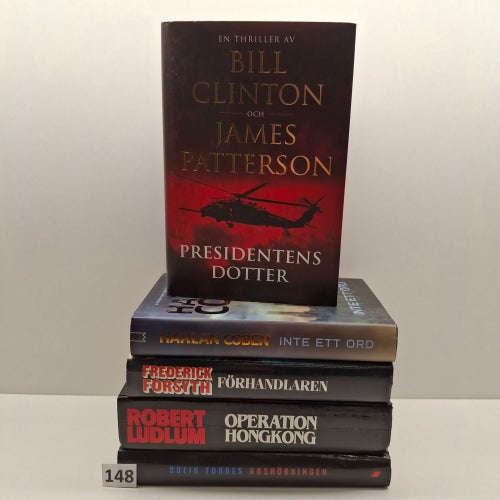 Deckare/Thrillers x5 Bokpaket Böcker i hårdpärm - Se bilder för titlar