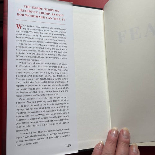 FEAR Trump in the White House Bob Woodward 2018