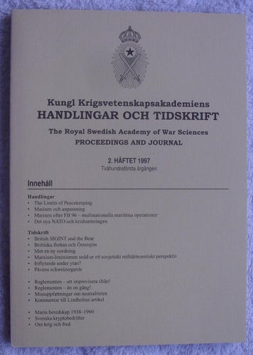 Underrättelsetjänst, NATO och krishantering m.m. (Krigsvet 2/1997)