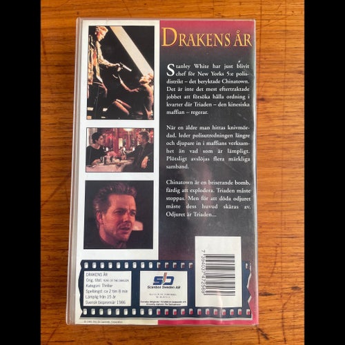 Drakens År (Year of the Dragon) VHS (inplastad)