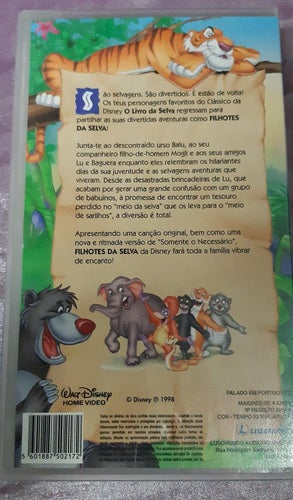 Walt Disney Djungelungarna VHS PAL tecknad barn film Portugisiskt