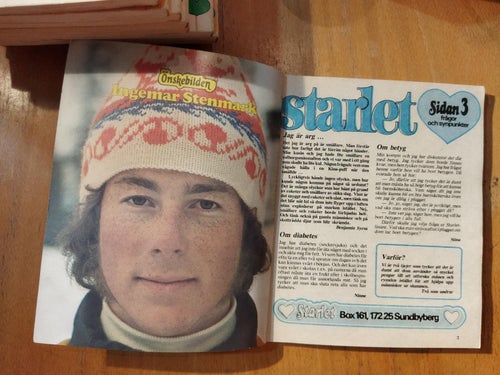 Starlet 1977 nr 13 Starlet tjejen Monica, Ingemar Stenmark, Bay City Rollers VG+