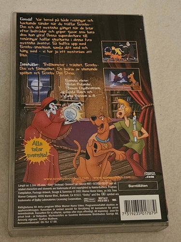 SCOOBY-DOO SPÖKHISTORIER - VHS ,VIDEOFILM.