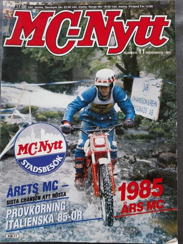 MC-Nytt nr 11 1984: Ducati Mille, Honda XL 350 R, H-D 1985