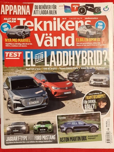 Teknikens Värld nr 21 2021: Ford Mustang Shelby GT500, Jaguar F-Type P450