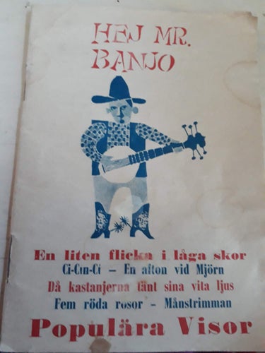 bok vishäfte HEJ MR. BANJO 1955
