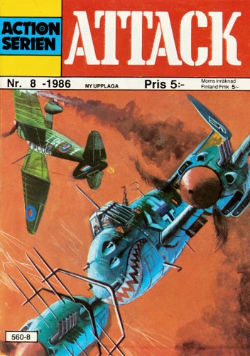 Actionserien Serietidning 1986 nr 8 – Attack (Oläst arkivex)