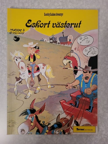 Lucky Lukes Äventyr - Eskort Västerut / 1990 / Mycket gott skick