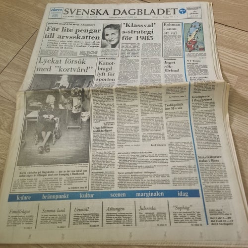 Svenska Dagbladet från 1984